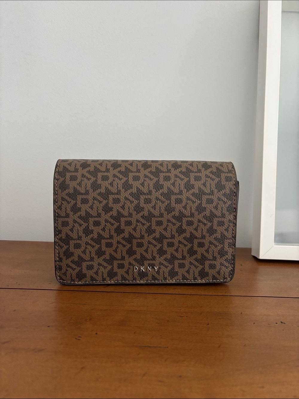 DKNY Brown Monogram Belt Bag